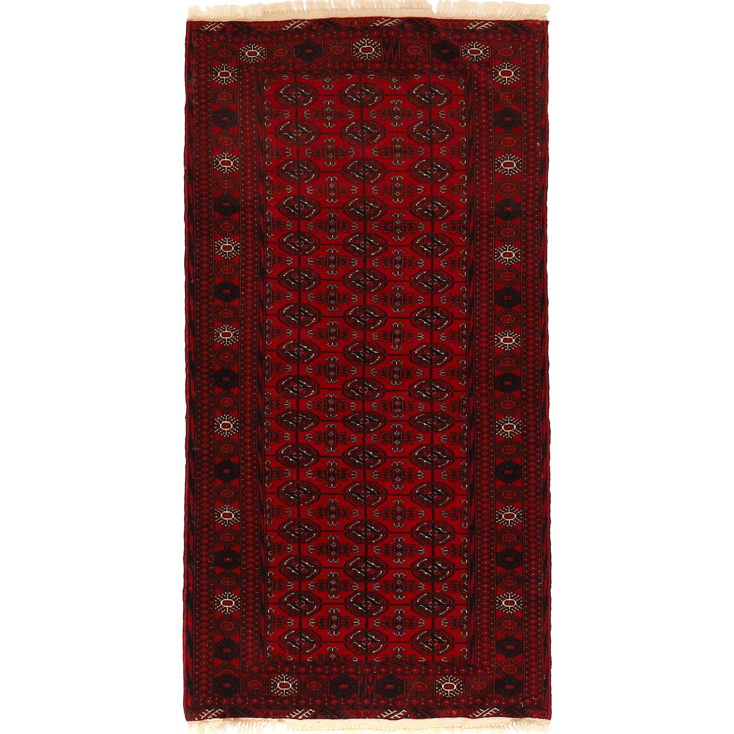 Handmade Bukhara Runner Carpet 2' 9" x 5' 5" ft / 83 x 166 cm - No. G22928