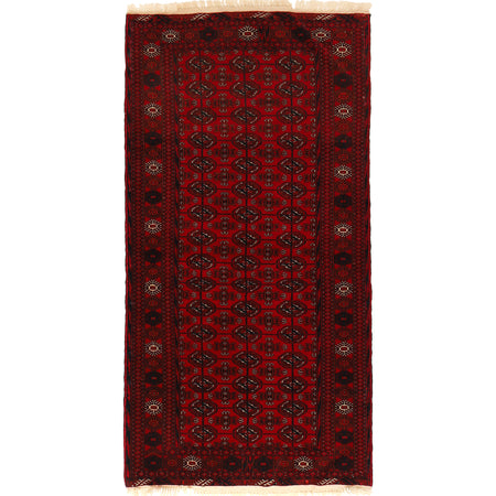 Handmade Bukhara Runner Carpet 2' 9" x 5' 5" ft / 83 x 166 cm - No. G22928
