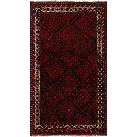 Hand Knotted Baluchi Rug 4' 7" x 7' 11" ft / 139 x 241 cm - No. G22989