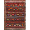 Hand Knotted Laghari Kilim 4' 6" x 6' 2" ft / 138 x 187 cm - No. G23631