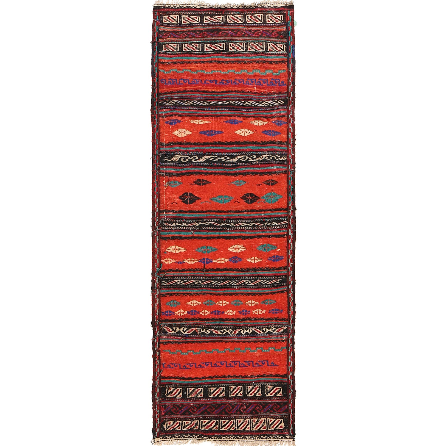 Handmade Table Sheet Kilim Runner 1' 10" x 5' 7" ft / 56 x 171 cm - No. G23633