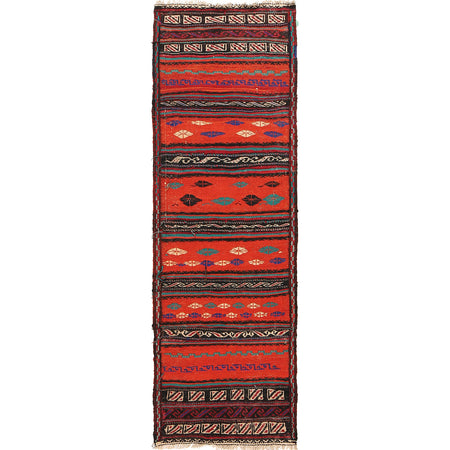 Handmade Table Sheet Kilim Runner 1' 10" x 5' 7" ft / 56 x 171 cm - No. G23633