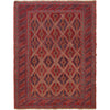 Red Mashwani Area Rug 4' 9" x 6' 3" ft / 144 x 190 cm - No. G23666