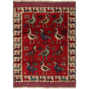Hand Knotted Birds Pictorial Area Rug 4' 4" x 6' 2" ft / 131 x 187 cm - No. G23685