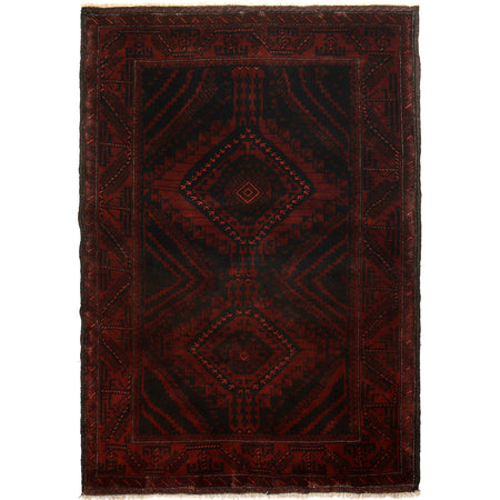 Traditional Baloch Rug 4' 3" x 6' 4" ft / 129 x 194 cm - No. G23716