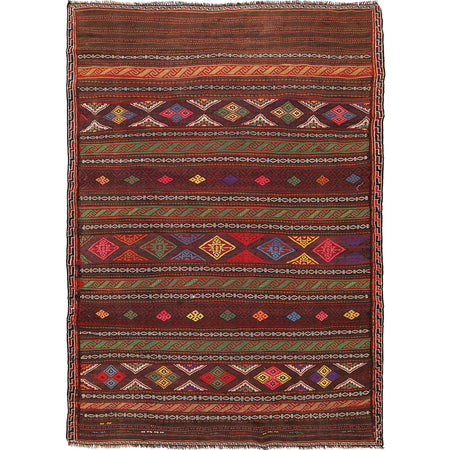Traditional Flat Weave Kilim 5' 1" x 7' 8" ft / 156 x 233 cm - No. G23730