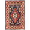 Hand Knotted Kazak Oriental Rug 3' 3" x 4' 11" ft / 99 x 149 cm - No. G24126