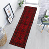 Red Color Afghan Area Runner Rug 2' 9" x 9' 9" ft / 83 x 296 cm - No. B24138