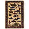 Authentic Afghan War Area Rug 2' 9" x 4' 0" ft / 85 x 123 cm - No. G24139