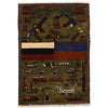 Handcrafted Afghan War Rug 2' 0" x 2' 10" ft / 61 x 86 cm - No. G24143