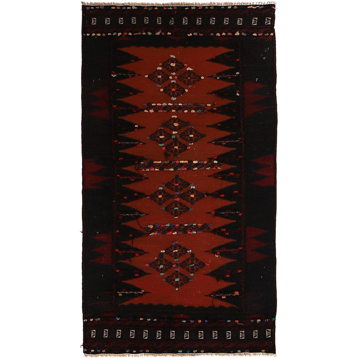 Flatweave Table Sheet Runner 2' 7" x 4' 11" ft / 79 x 149 cm - No. G24347