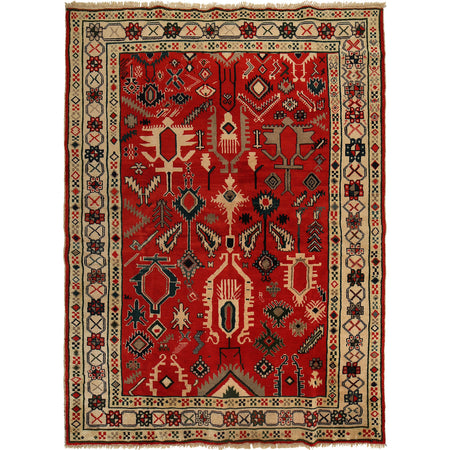Contemporary Oushak Rug 5' 7" x 7' 8" ft / 170 x 234 cm - No. G24352