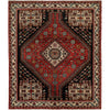 Black Color Shiraz Carpet 8' 4" x 9' 9" ft / 255 x 297 cm - No. G24357