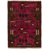 Hand-Knotted Afghan War Carpet 2' 0" x 2' 10" ft / 62 x 86 cm - No. G24405