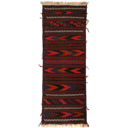 Flatweave Table Sheet Runner 2' 0" x 5' 7" ft / 60 x 170 cm - No. G24440