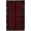 Red Color Baluchi Rug 2' 11" x 4' 9" ft / 88 x 145 cm - No. G24835