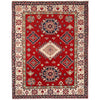 Hand knotted Kazak Carpet 5' 1" x 6' 7" ft / 156 x 200 cm - No. G24862