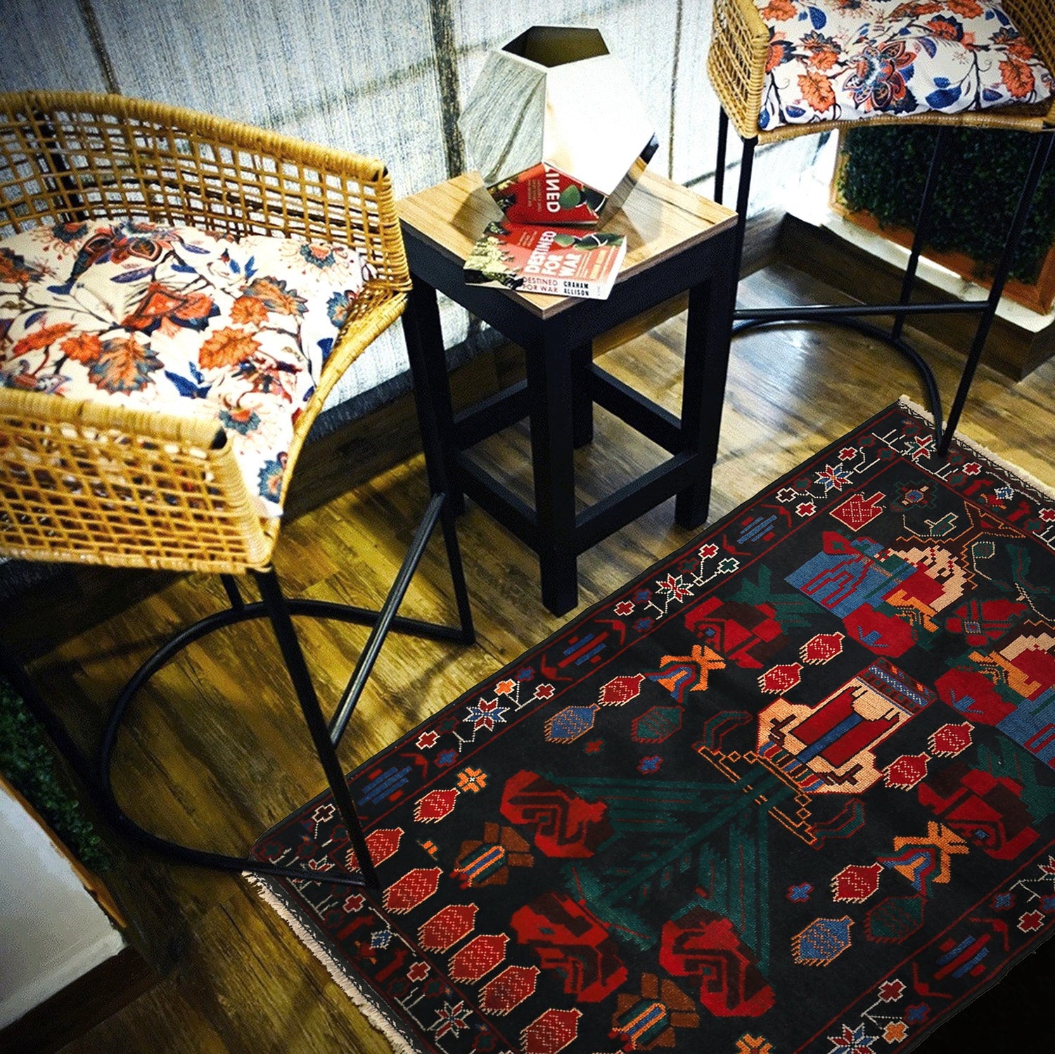 Handmade Balochi Rug 3' 0" x 4' 9" ft / 92 x 145 cm - No. G24896