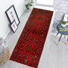 Red Color Afghan Area Runner Rug 2' 9" x 6' 6" ft / 84 x 198 cm - No. G24936