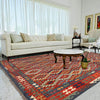 Handmade Afghan Vegetable Kilim 8' 5" x 9' 11" ft / 256 x 301 cm - No. G25073