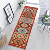 Hand Knotted Flatweave Kilim Runner 2' 0" x 6' 5" ft / 61 x196 cm - No. G25084