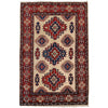 Hand knotted Kazak Carpet 3' 3" x 4' 11" ft / 100 x 150 cm - No. G25248