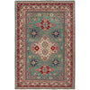 Green Color Kazak Rug 6' 6" x 9' 10" ft / 197 x 300 cm - No. G25353