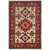 Handmade Kazak Area Rug 3' 3" x 4' 11" ft / 100 x 150 cm - No. G25358