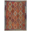 Hand Woven Wool Kelim 4' 3" x 5' 9" ft / 129 x 175 cm - No. G25409