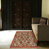 Hand Woven Wool Kelim 4' 2" x 5' 7" ft / 128 x 170 cm - No. G25493