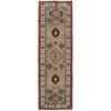 Hand knotted Kazak Runner Carpet 2' 9" x 9' 10" ft / 85 x 300 cm - No. G25504