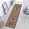 Hand knotted Kazak Runner Carpet 2' 9" x 9' 10" ft / 85 x 300 cm - No. G25504