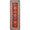 Red Color Kazak Runner Rug 1' 10" x 5' 10" ft / 57 x 179 cm - No. G25874