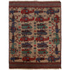 Handmade Afghan War Area Rug 4' 4" x 5' 7" ft / 131 x 170 cm - No. G25876