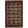 Hand-Knotted Afghan War Carpet 3' 1" x 4' 9" ft / 95 x 145 cm - No. G25896