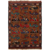 Authentic Afghan War Area Rug 3' 4" x 4' 10" ft / 102 x 147 cm - No. G25901