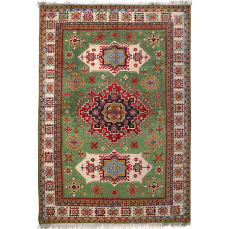 Hand knotted Kazak Rugs 6' 2" x 9' 5" ft / 189 x 287 cm - No. G25910