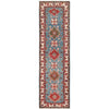 Hand knotted Kazak Runner Carpet 2' 7" x 9' 7" ft / 80 x 291 cm - No. G25914