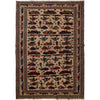 Brown Color War Rug 5' 11" x 9' 8" ft / 195 x 280 cm - No. G25915