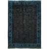 Hand Knotted Overdye Wool Rug 4' 3" x 6' 0" ft / 130 x 182 cm - No. G26582