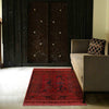 Overdyed Wool Carpet 4' 3" x 5' 1" ft / 130 x 156 cm - No. G26586