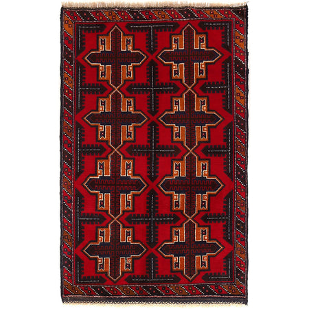 Baluch Small Size Rug 3' 1" x 4' 9" ft / 93 x 144 cm - No. G26641