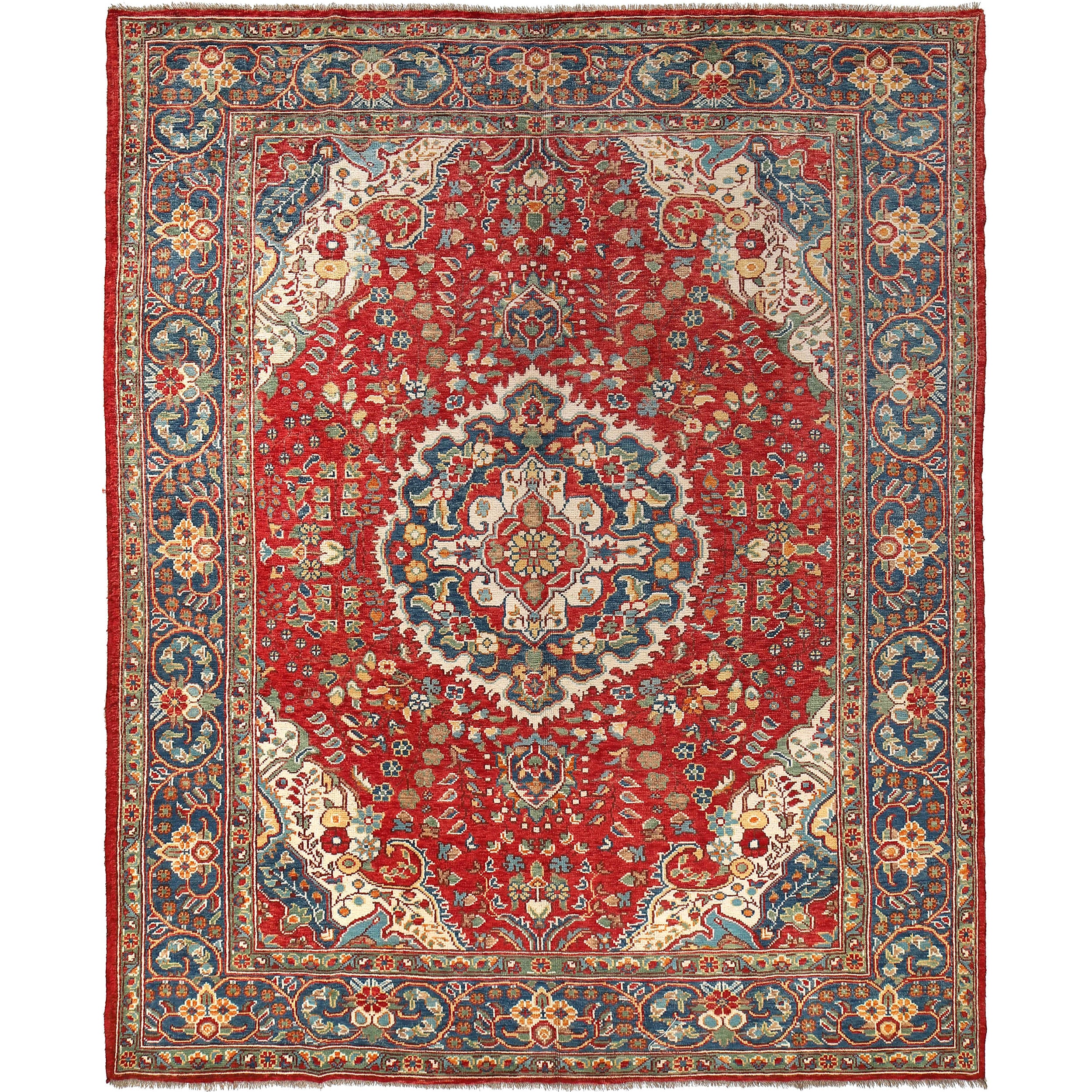 Hand Knotted Heriz Rug 8' 5" x 10' 6" ft / 256 x 321 cm - No. G27071