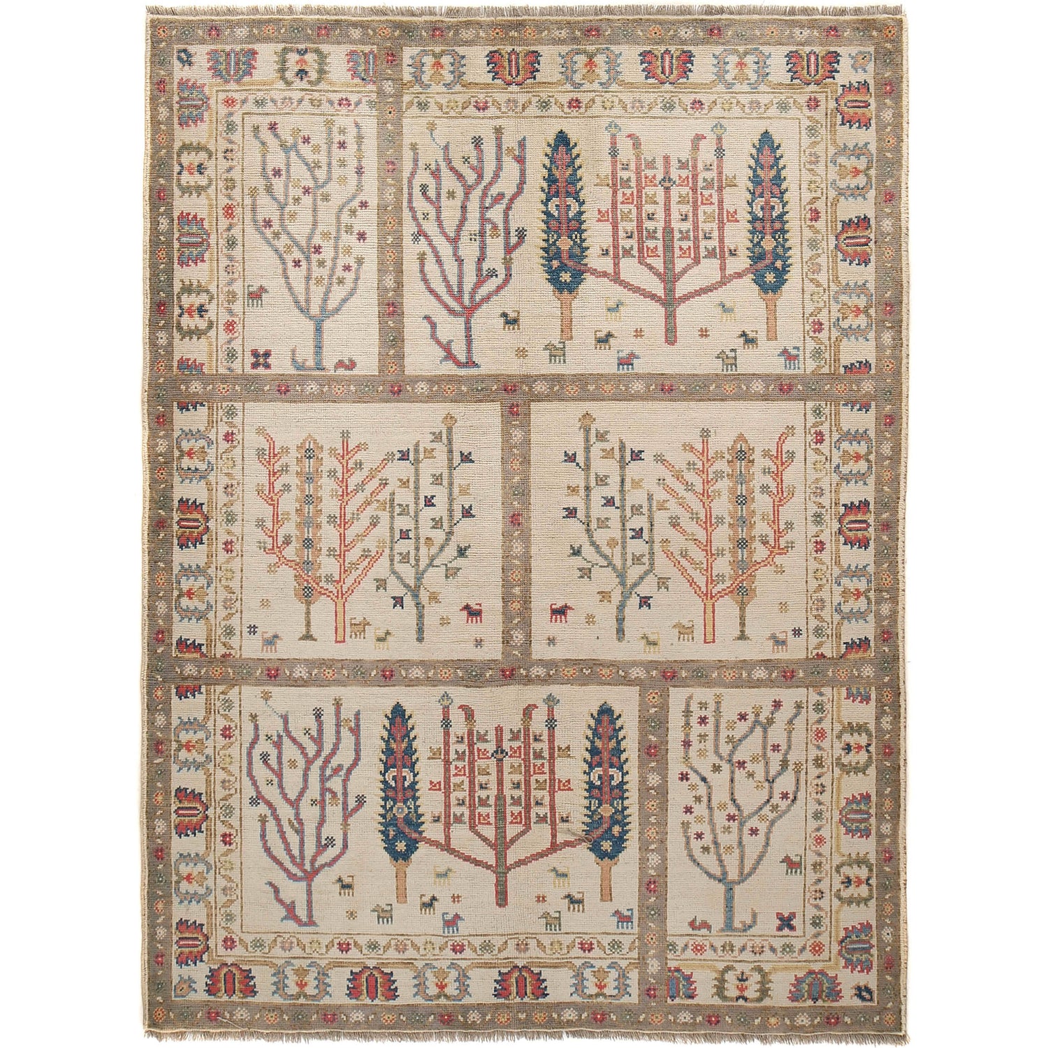 Tree Of Life Rug 5' 8" x 7' 8" ft / 172 x 233 cm - No. G27085