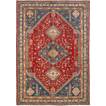 Shirazi Hand Knotted Carpet 6' 9" x 9' 7" ft / 205 x 293 cm - No. G27087