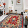 Hand Knotted Persian Heriz Area Rug 4' 0" x 5' 9" ft / 123 x 176 cm - No. G27093