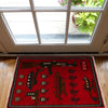 Red War Rug 2' 0" x 2' 11" ft / 61 x 88 cm - No. G27099