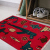 Handcrafted Afghan War Rug 2' 1" x 2' 11" ft / 63 x 88 cm - No. G27102