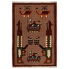 Handcrafted Afghan War Rug 1' 11" x 2' 10" ft / 59 x 87 cm - No. G27104