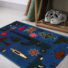 Blue War Rug 2' 0" x 2' 11" ft / 60 x 90 cm - No. G27114